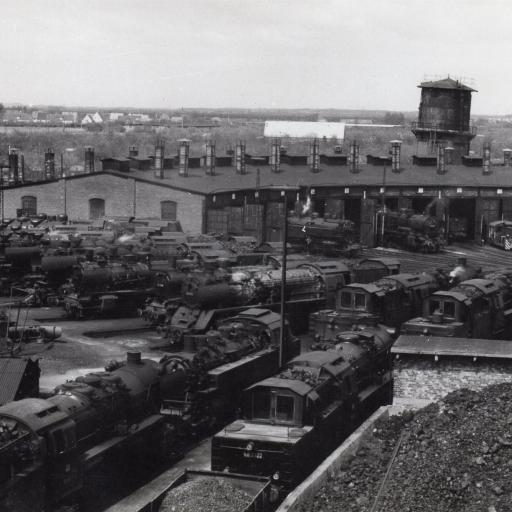 Bahnbetriebswerk Neumünster in den 1950